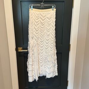 Nicole Paloma White Maxi Skirt Size S-NWOT